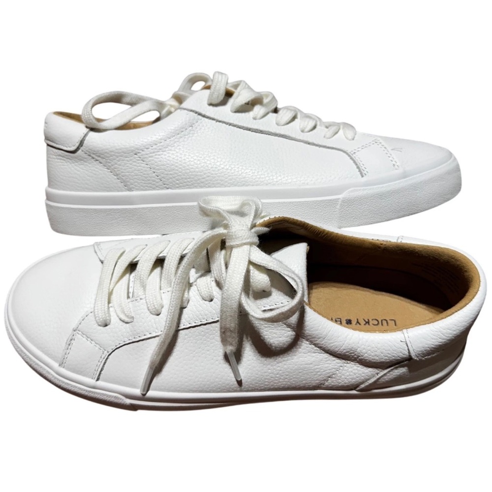 Lucky Brand White Leather Sneakers